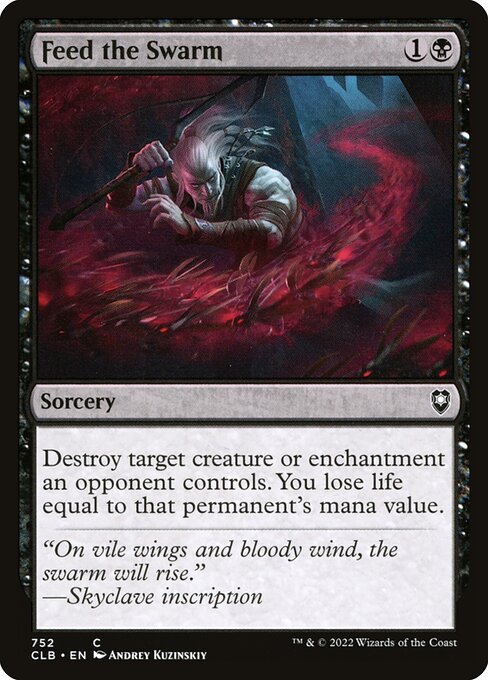 MTG Feed the Swarm CLB 752 Commander Deck Nonfoil