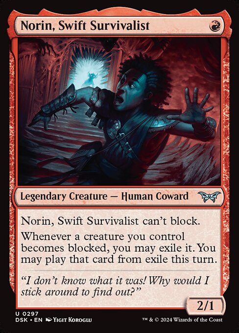 MTG Norin, Swift Survivalist DSK 297 Lurking Evil Nonfoil