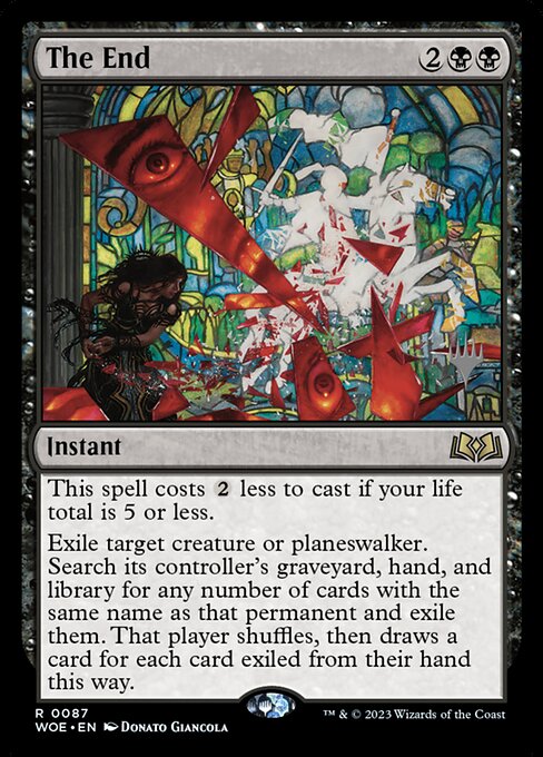 MTG The End PWOE 087p Promo Pack Foil