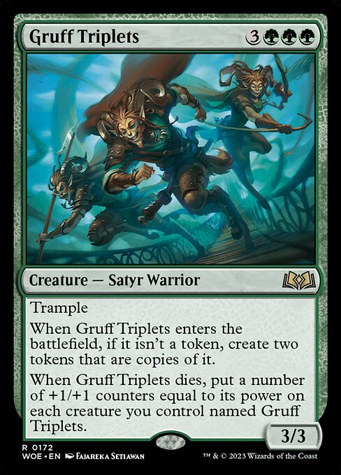 MTG Gruff Triplets WOE 172 Regular Nonfoil