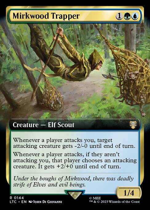 MTG Mirkwood Trapper LTC 144 Extended Art Nonfoil