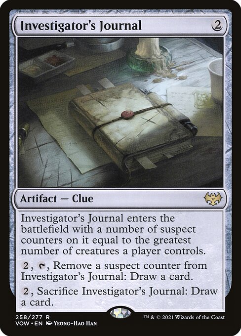 MTG Investigator's Journal VOW 258 Standard Nonfoil front