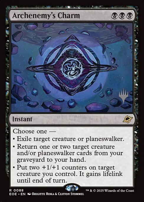 MTG Archenemy's Charm PEOE 088p Promo Pack Foil
