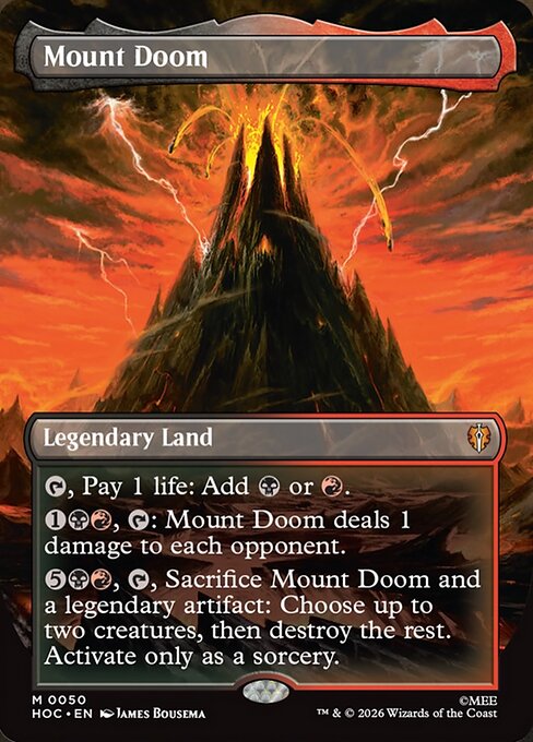 MTG Mount Doom HOC 050 Regular Foil