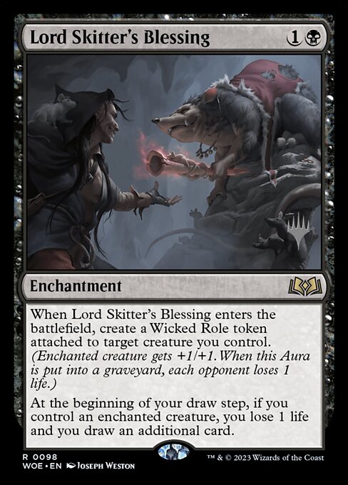 MTG Lord Skitter's Blessing PWOE 098p Promo Pack Foil