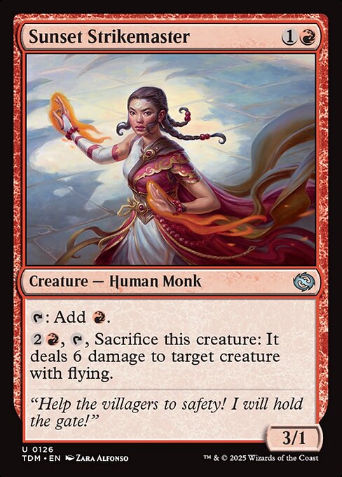 MTG Sunset Strikemaster TDM 126 Regular Nonfoil