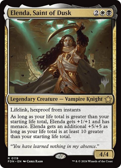 MTG Elenda, Saint of Dusk PFDN 119p Promo Pack Foil