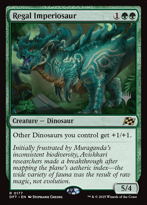MTG Regal Imperiosaur PDFT 177p Promo Pack Foil