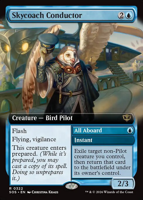 MTG Skycoach Conductor // All Aboard SOS 322 Extended Art Foil