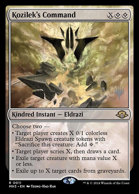 MTG Kozilek's Command PMH3 011p Promo Pack Nonfoil