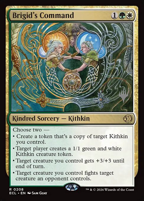 MTG Brigid's Command PECL 208p Promo Pack Foil