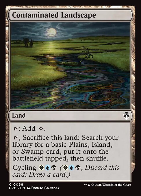 MTG Contaminated Landscape FRC 068 Standard Nonfoil front
