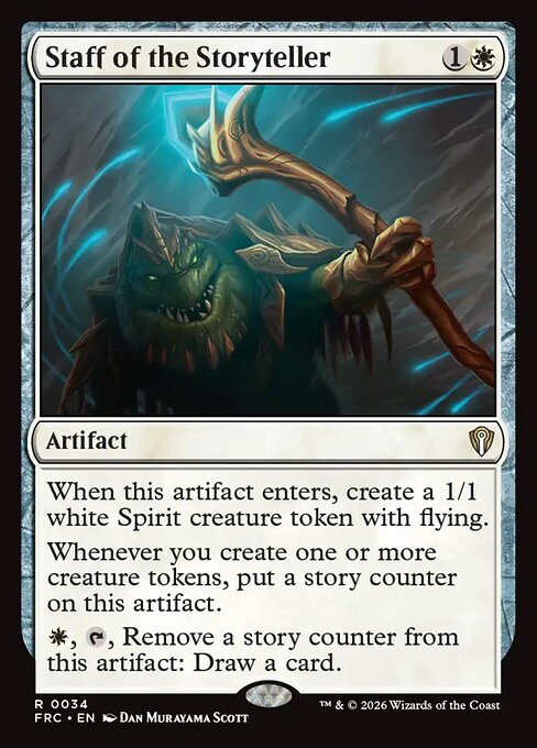 MTG Staff of the Storyteller FRC 034 Standard Nonfoil front
