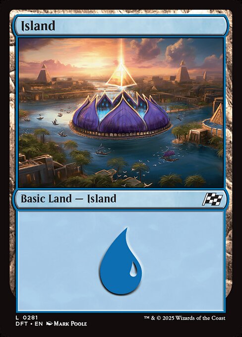 MTG Island DFT 281 Regular Basic Land Nonfoil