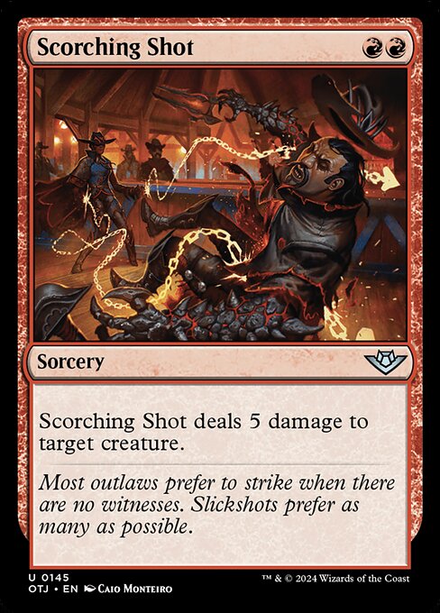 MTG Scorching Shot OTJ 145 Regular Foil