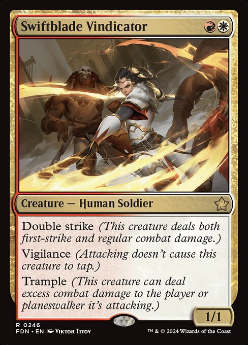 MTG Swiftblade Vindicator FDN 246 Regular Foil