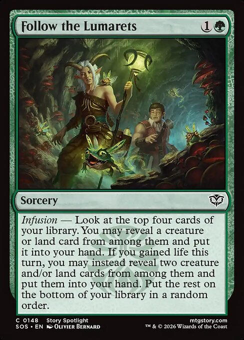 MTG Follow the Lumarets SOS 148 Regular Nonfoil