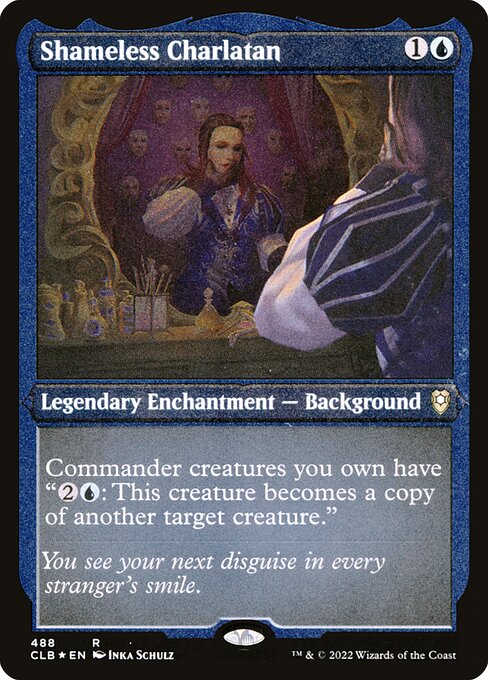 MTG Shameless Charlatan CLB 488 Foil Etched Frame Etched
