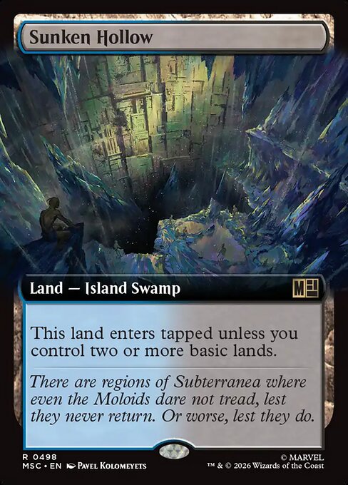 MTG Sunken Hollow MSC 498 Extended Art Nonfoil