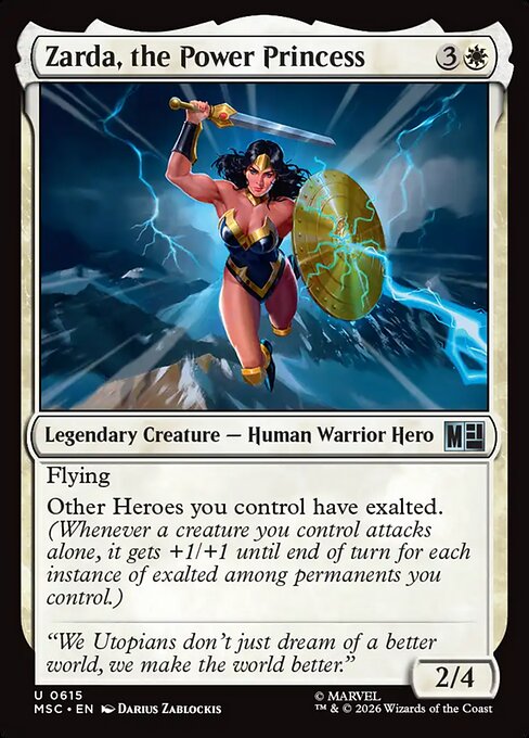 MTG Zarda, the Power Princess MSC 615 Regular Foil