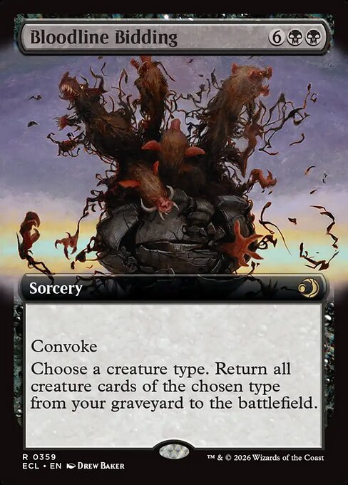 MTG Bloodline Bidding ECL 359 Extended Art Nonfoil