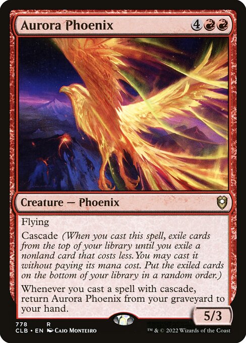 MTG Aurora Phoenix CLB 778 Commander Deck Nonfoil