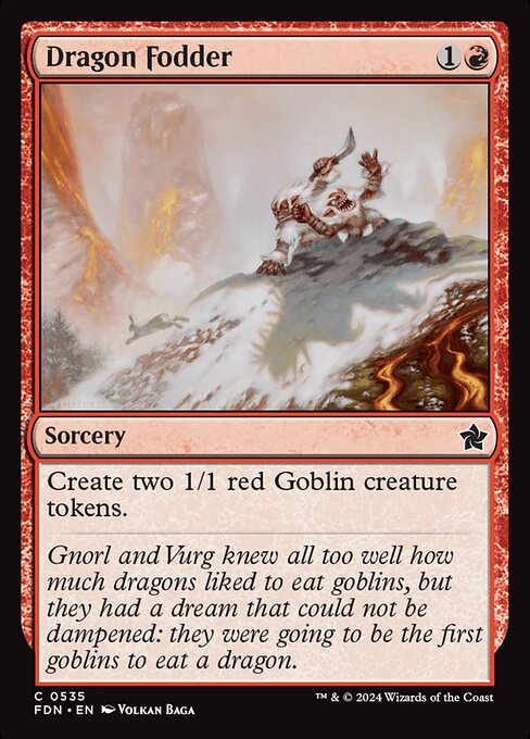 MTG Dragon Fodder FDN 535 Beginner Box Nonfoil