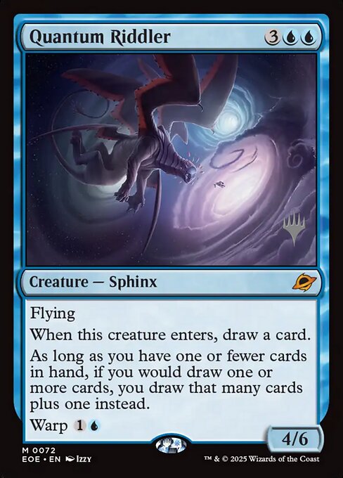 MTG Quantum Riddler PEOE 072p Promo Pack Foil