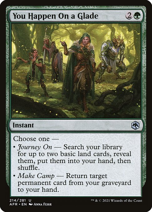 MTG You Happen On a Glade AFR 214 Regular Nonfoil