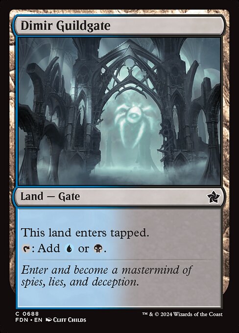MTG Dimir Guildgate FDN 688 Starter Collection Nonfoil