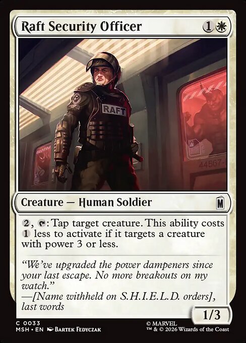 MTG Raft Security Officer MSH 033 Regular Nonfoil