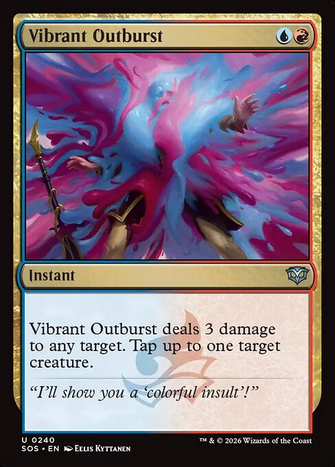 MTG Vibrant Outburst SOS 240 Regular Nonfoil