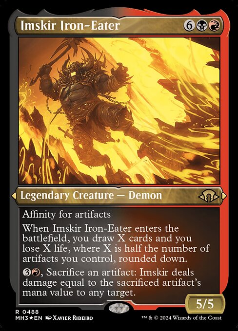 MTG Imskir Iron-Eater MH3 488 Foil Etched Etched