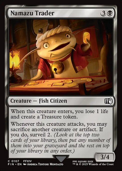 MTG Namazu Trader FIN 107 Regular Nonfoil