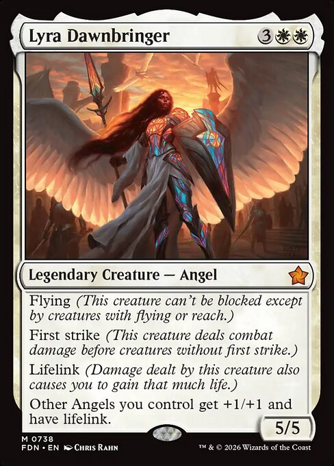 MTG Lyra Dawnbringer FDN 738 Welcome Deck Nonfoil