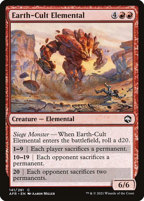 MTG Earth-Cult Elemental AFR 141 Regular Nonfoil
