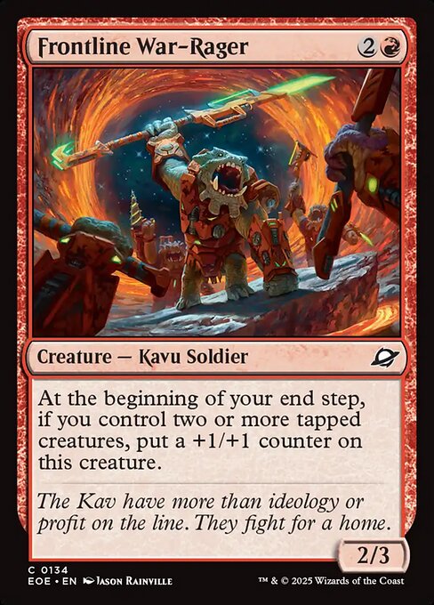 MTG Frontline War-Rager EOE 134 Regular Nonfoil