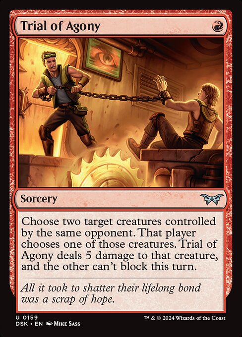 MTG Trial of Agony DSK 159 Regular Foil