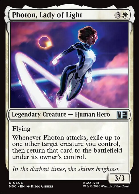 MTG Photon, Lady of Light MSC 606 Regular Foil