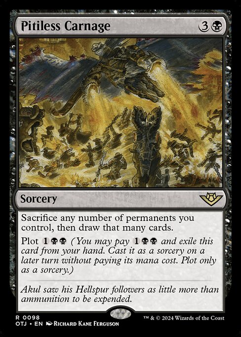 MTG Pitiless Carnage OTJ 098 Regular Foil