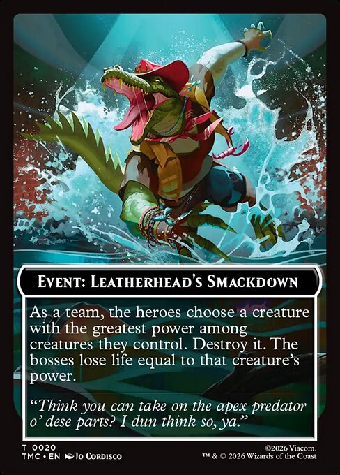 MTG Event: Leatherhead's Smackdown Token TMC 020 Token Nonfoil