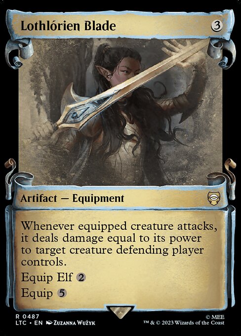 MTG Lothlórien Blade LTC 487 Alternate Art Nonfoil