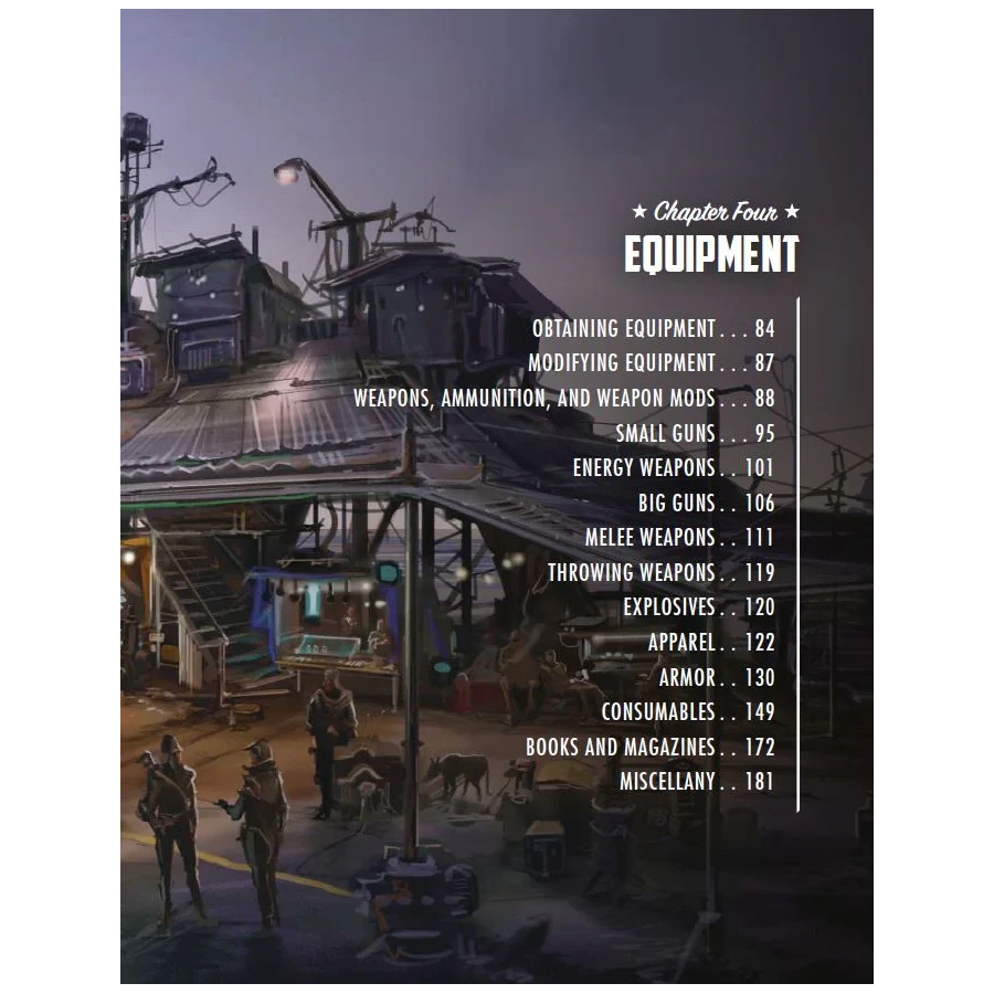 Fallout RPG Core Rulebook Equipment