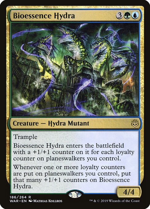 MTG Bioessence Hydra WAR 186 Standard Foil front