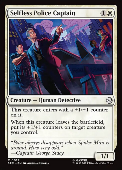 MTG Selfless Police Captain SPM 012 Regular Nonfoil