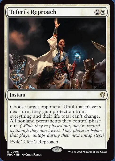 MTG Teferi's Reproach FRC 006 Standard Nonfoil front