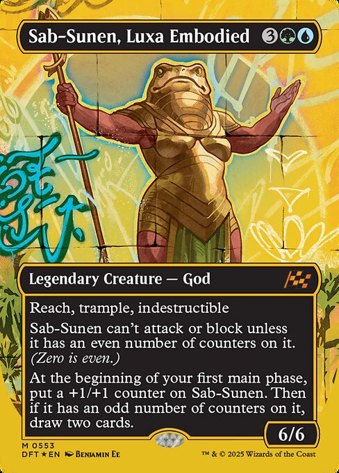 MTG Sab-Sunen, Luxa Embodied DFT 553 Borderless Graffiti Giant First-Place Foil