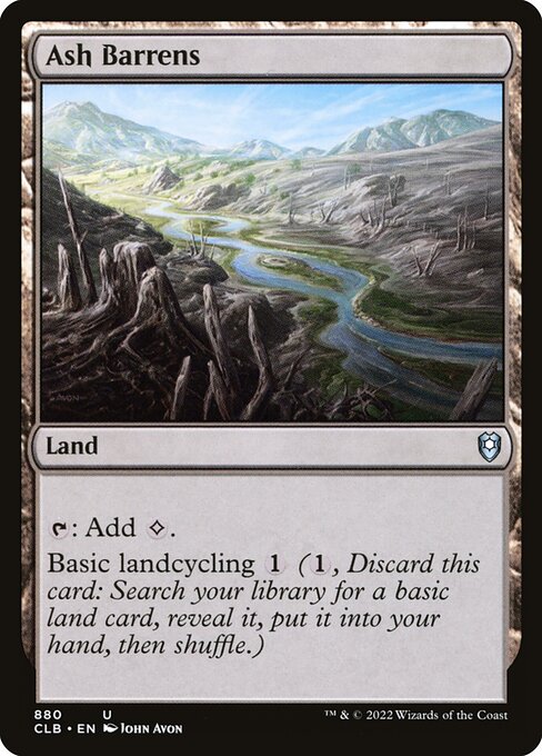MTG Ash Barrens CLB 880 Commander Deck Nonfoil