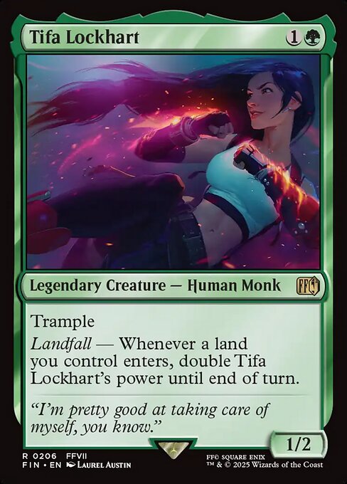 MTG Tifa Lockhart FIN 206 Regular Nonfoil