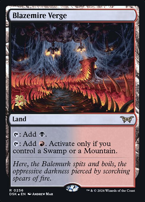 MTG Blazemire Verge PDSK 256s Prerelease Foil